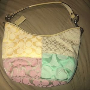 Coach patchwork Signature small satchel